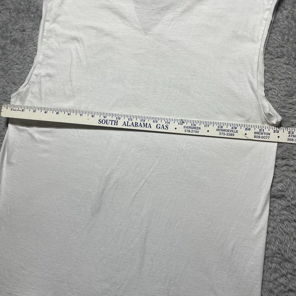 Harley-Davidson Shirt Men XL White United We Ride Sleeveless V-Notch Graphic - Picture 3 of 5